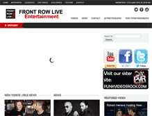 Tablet Screenshot of frontrowliveent.com